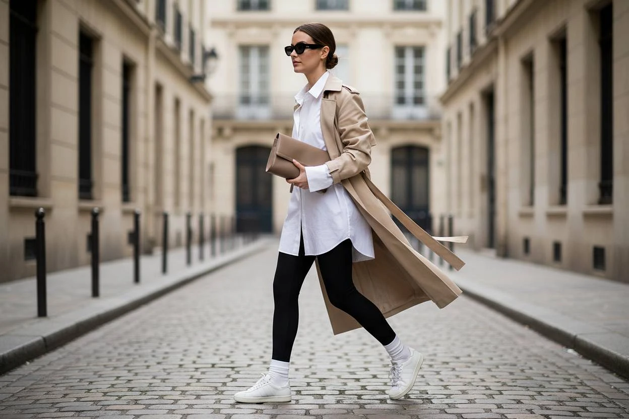 Как носить легинсы вне спортзала: стильные образы на каждый день