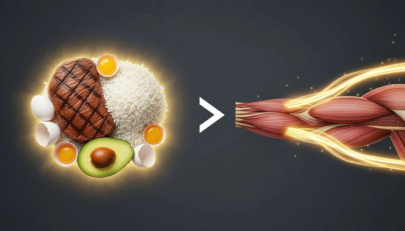 Профицит калорий: главное условие для роста мышц