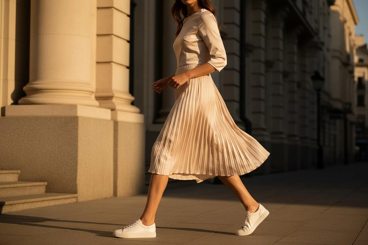 Биомеханика элегантности: Почему кроссовки стали новой классикой женского гардероба